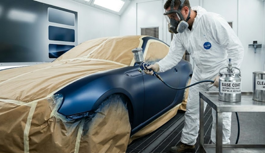 Why Base Coat Automotive Paint Is Used Before Clear Coat